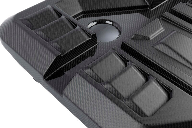Dinan Matte Carbon Fiber Engine Cover with Gloss Accents for BMW M2 M3 M4 (G80/G82/G87) – Part DNN D590-0005-B