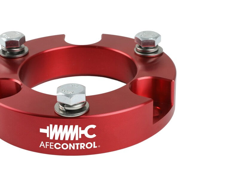 aFe CONTROL 2.0-Inch Front Leveling Kit, Red - Toyota Tacoma, 4Runner and FJ Cruiser | afe416-72T001-R