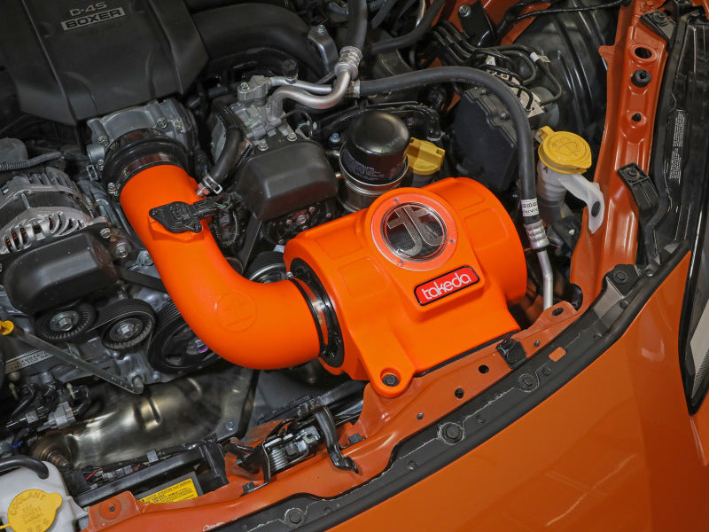 aFe Takeda Momentum Pro 5R Cold Air Intake System, Orange Edition, Part Number 56-70056KN, for Toyota GR86 and Subaru BRZ