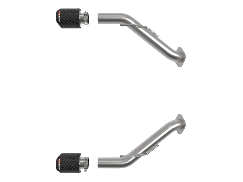 aFe Takeda Axle-Back Exhaust System with Carbon Fiber Tips for 2023–2026 Nissan Z 3.0L V6 Twin-Turbo, Part Number 49-36137-C