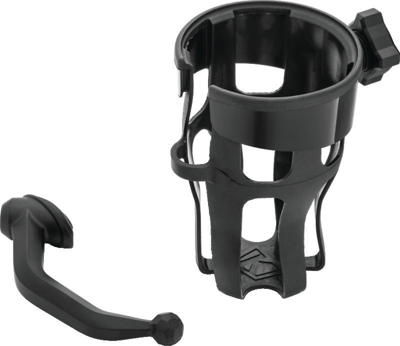 Kuryakyn 6495 Reflex Drink Holder for Honda Gold Wing DCT, Left-Side Handlebar Mount, Black