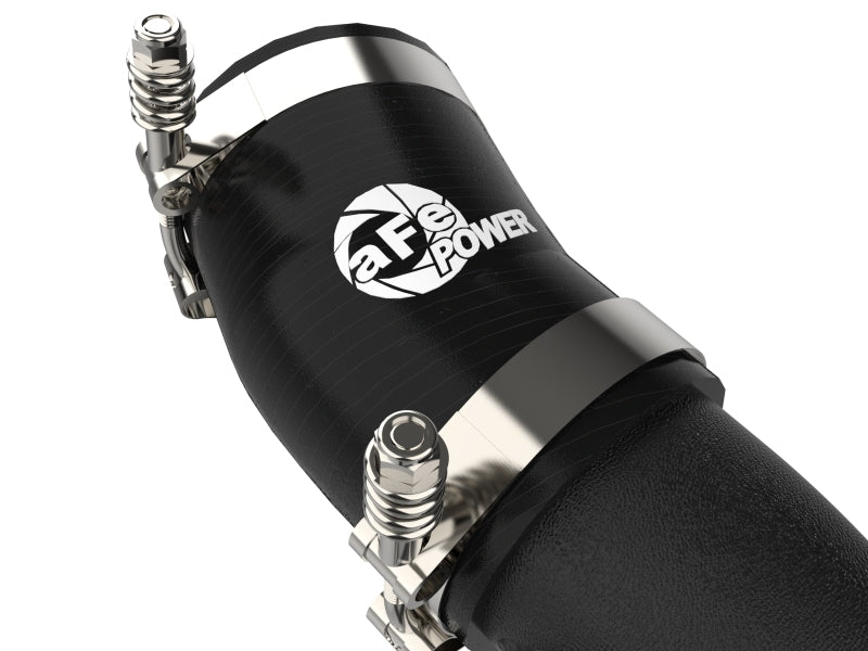 aFe BladeRunner Aluminum Hot and Cold Charge Pipe Kit, Black, 46-20504-B