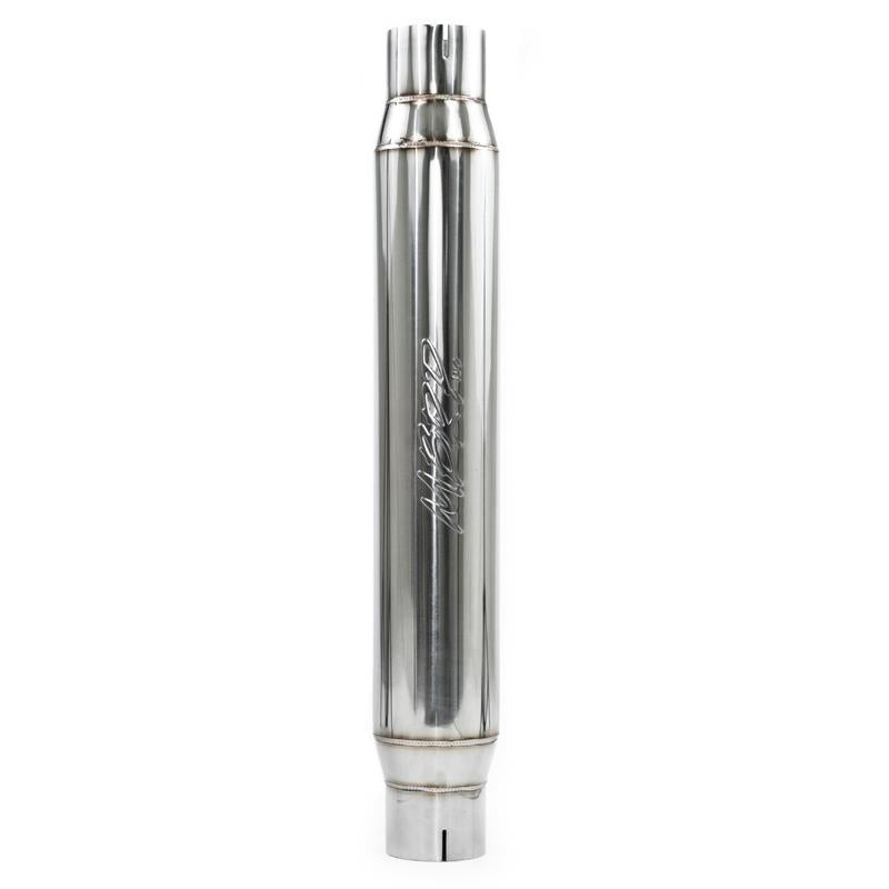 MBRP Armor Pro Universal Resonator mbrpR1017, 3-Inch Inlet/Outlet, T304 Stainless Steel
