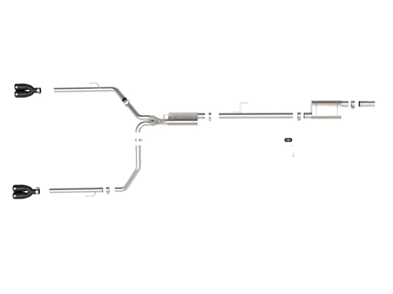aFe POWER Vulcan Series Cat-Back Exhaust System, Part Number 49-38084-B, for 2020–2026 Jeep Gladiator 3.6L V6