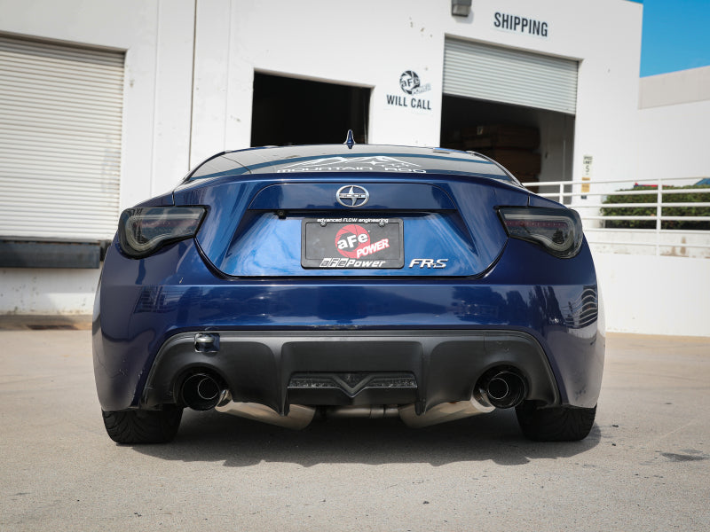 aFe Takeda 49-36023-B Dual Cat-Back Exhaust System with Black Tips for Toyota GR86, Scion FR-S and Subaru BRZ