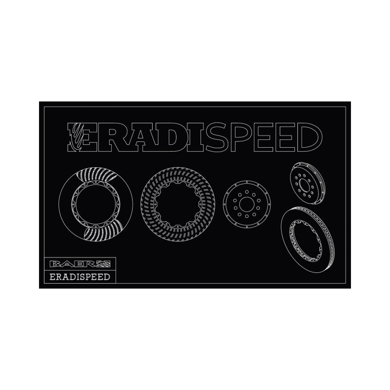 Baer Brakes Eradispeed+ Front 2-Piece Performance Brake Rotors for 2015-2023 Ford Mustang GT with OE Performance Package