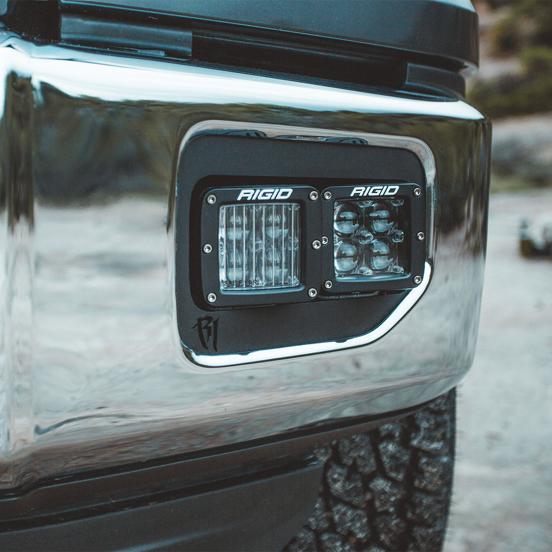 Rigid Industries - 504815 - Auxiliary Light - SAE Fog Light White Pair D-Series Pro