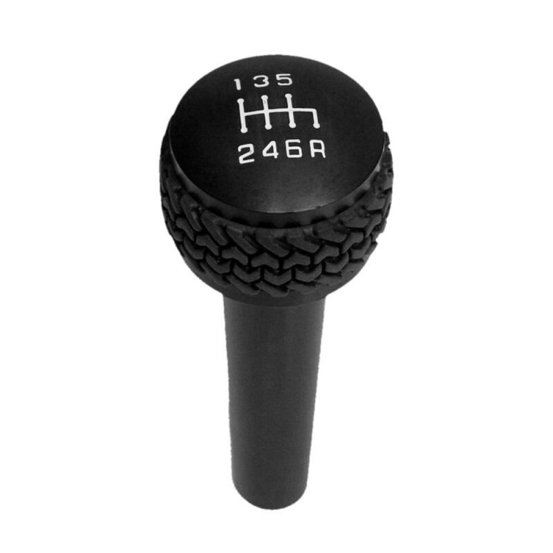 DV8 Offroad D-JP-180012-BK Tired Tread 6-Speed Shift Knob for Jeep Wrangler TJ and JK