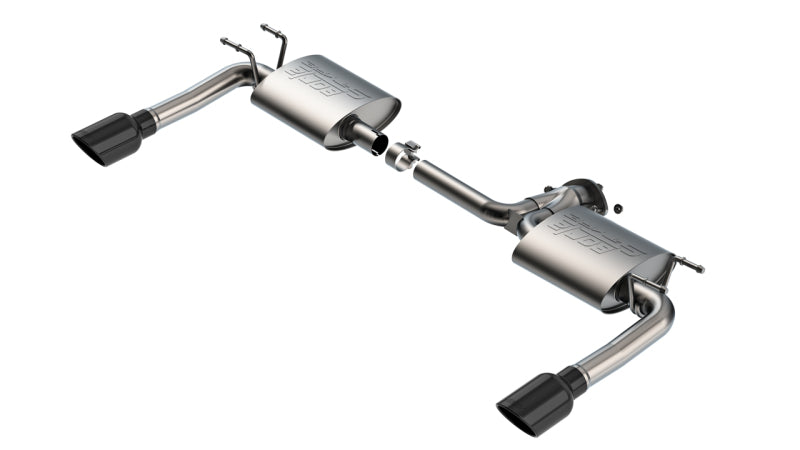 Borla 11982BC S-Type Axle-Back Exhaust System for 2019-2024 Mazda 3 Sedan