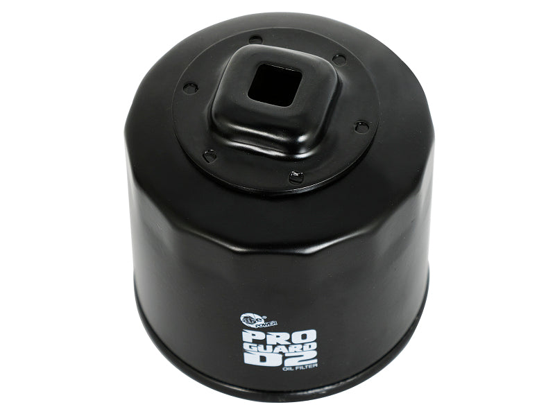 aFe Pro GUARD D2 Oil Filter 02-17 Nissan Cars L4 / 04-17 Subaru Cars H4, Part Number afe44-LF017-MB, 4-Pack