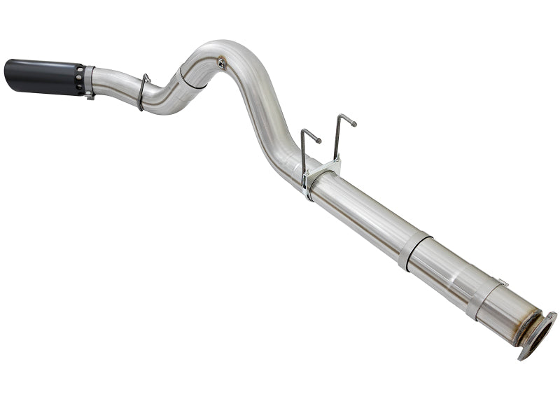 aFe ATLAS 5-Inch DPF-Back Aluminized Steel Exhaust System with Black Tip, Part Number 49-03090-B