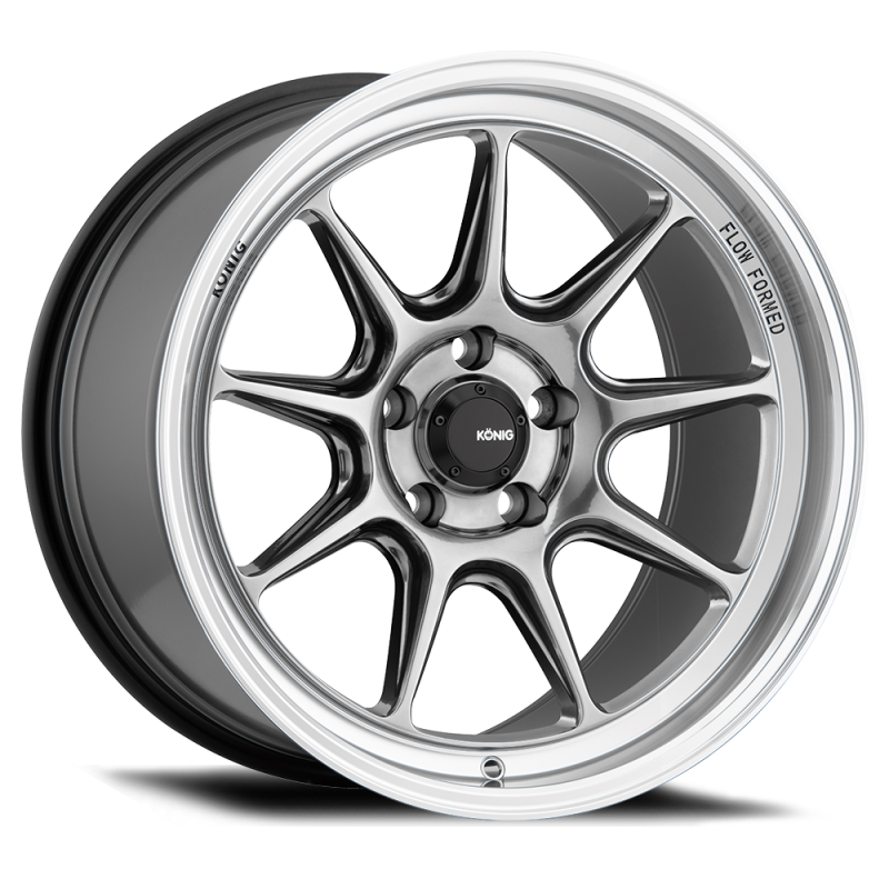 Konig Countergram 15x8 Wheel, 4x100 Bolt Pattern, ET25, Hyper Chrome with Machined Lip