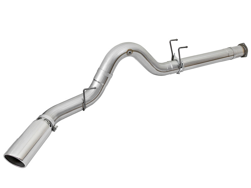 aFe ATLAS 5-Inch DPF-Back Aluminized Steel Exhaust System with Polished Tip, Part Number 49-03090-P