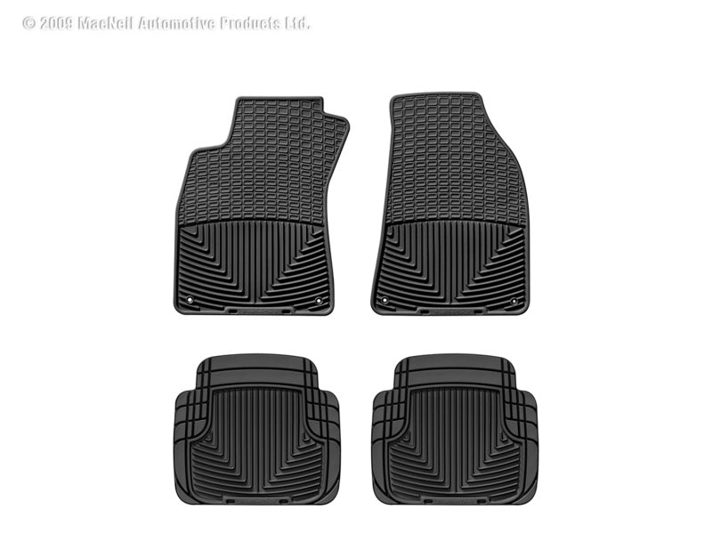 WeatherTech 95-11 Audi A6/S6 Front and Rear Rubber Mats - Black