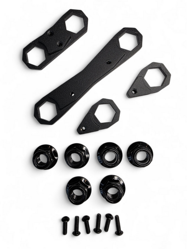 Elektric Offroad 2024+ Can-Am Maverick R Rear Link Nut Plate Kit – Secure Mounting Solution for Radius Rod Nuts