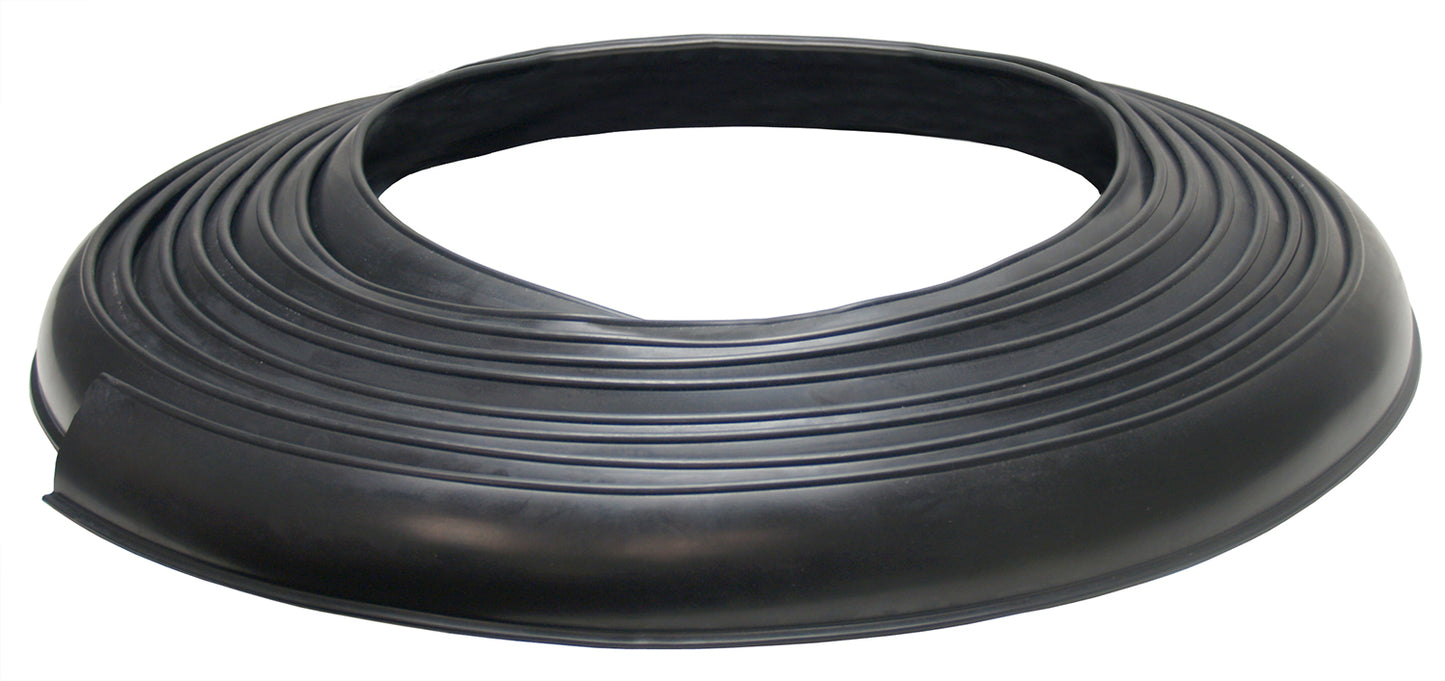 Pacer Performance - 52-169 - Fender Extension Molding -  52-169 Flexy Flare Rubber Fender Extensions Heavy Duty No-Lip, 2-1/2" x 50' Roll - P/N: 52-169