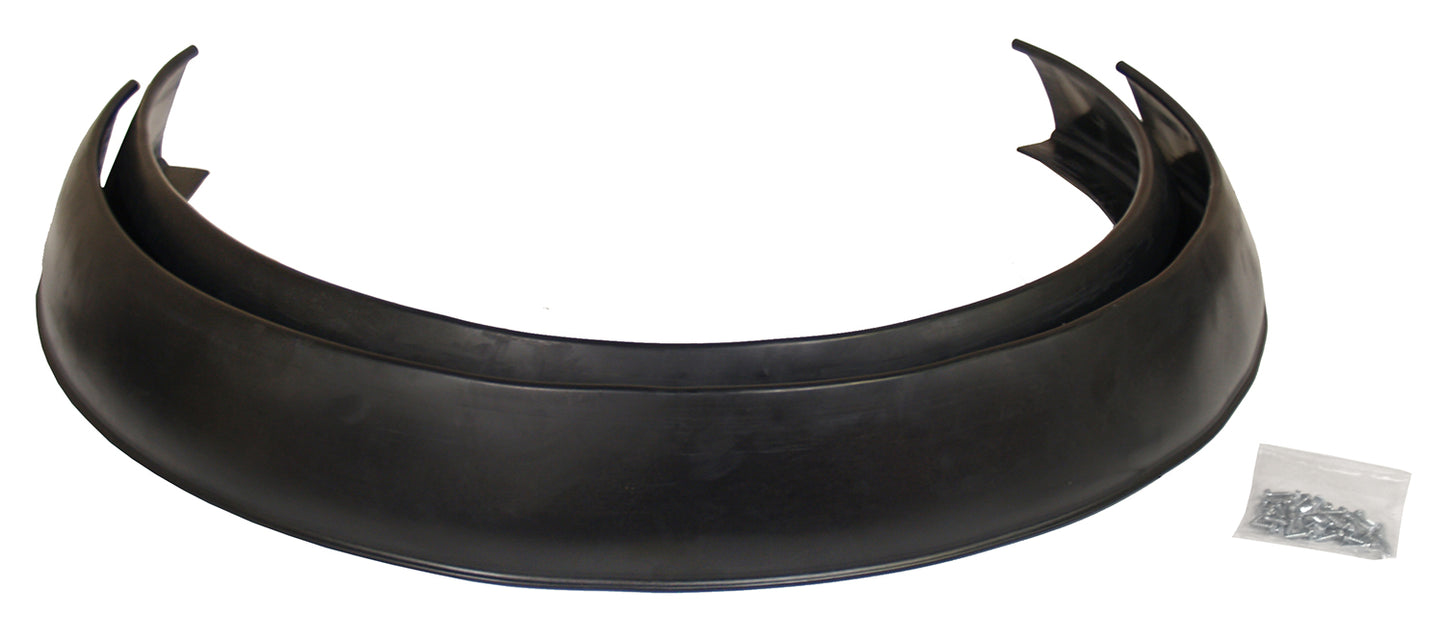 Pacer Performance - 52-175 - Fender Extension Molding -  52-175 Flexy Flare Rubber Fender Exten. Extra Wide No Lip Side Mount, 4-1/4" x 58" Pair - P/N: 52-175