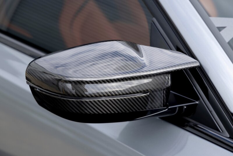 Dinan Carbon Fiber Mirror Cover Set for BMW M2 M3 M4 (G80 G82 G83 G87) – Stylish Clear-Coated Overlay