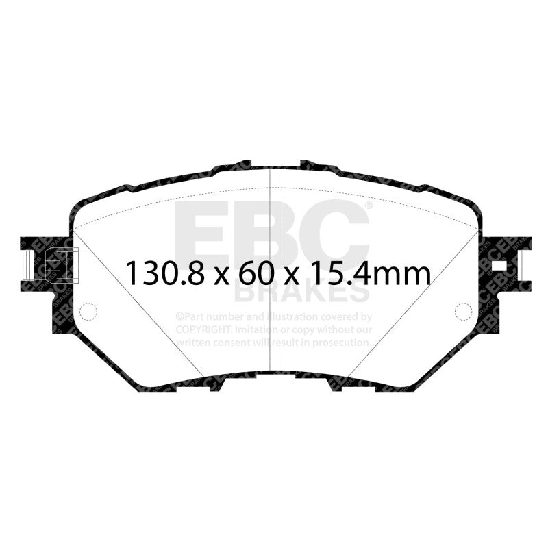 EBC Yellowstuff Front Brake Pads DP43033R for 2014+ Mazda 3 2.0L