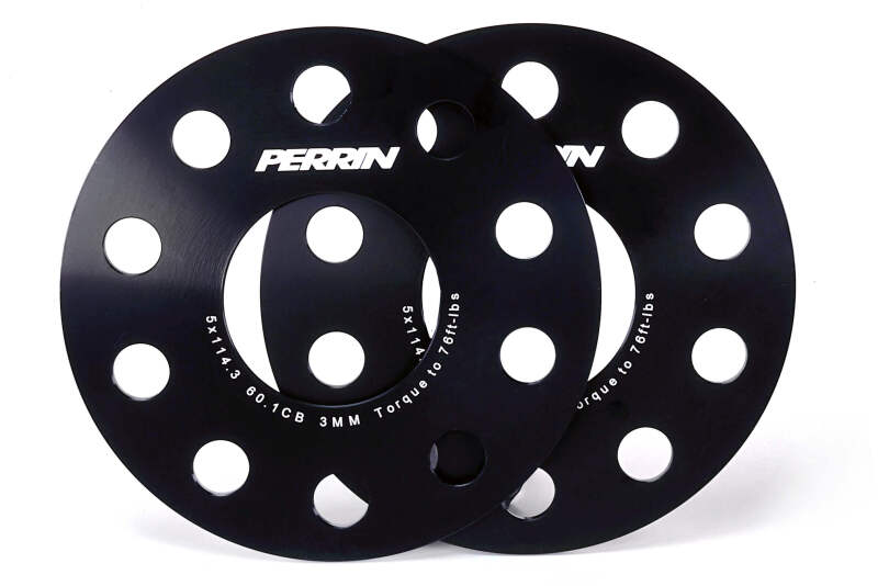 Perrin Performance 23-26 Toyota GR Corolla 60.1mm Bolt Pattern Wheel Spacers - 3mm Thickness