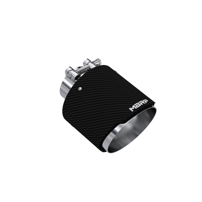MBRP T5190CF Universal Carbon Fiber Exhaust Tip, 2.5-Inch Inlet, 5-Inch Outlet