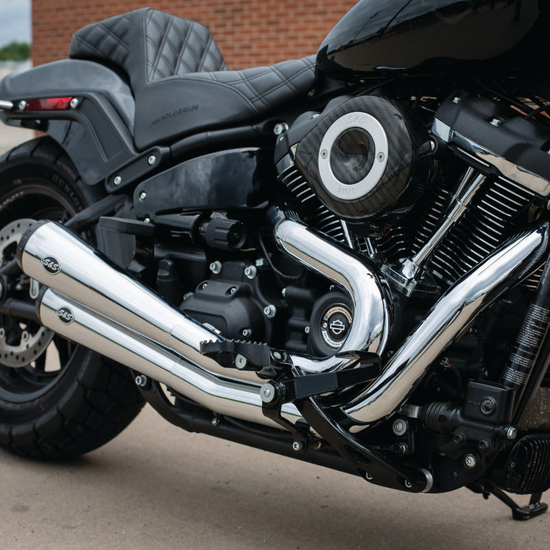 S&S Cycle 2017+ M8 Models Stealth Air Cleaner Kit w/ Carbon Fiber Cover
