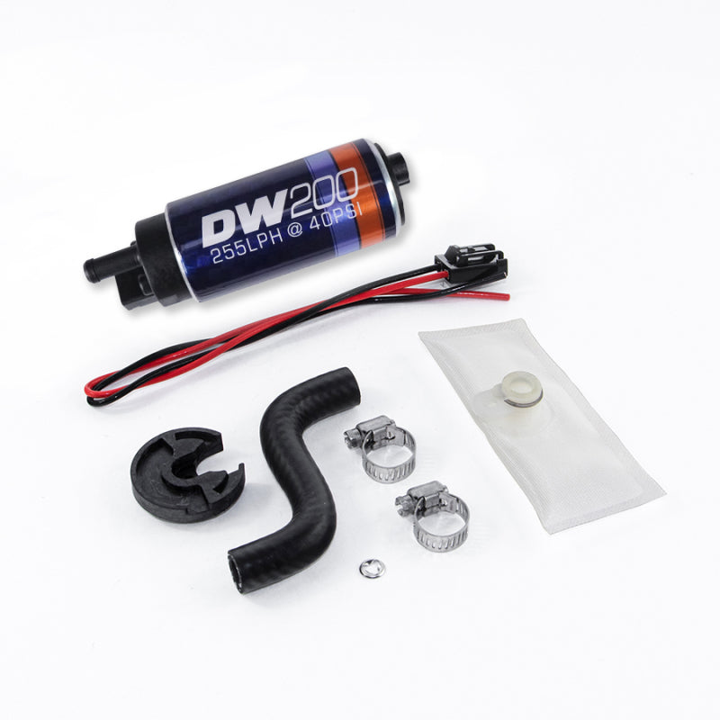 DeatschWerks DWK9-201-1014 DW200 255 LPH In-Tank Fuel Pump with Install Kit for 1985-1997 Ford Mustang