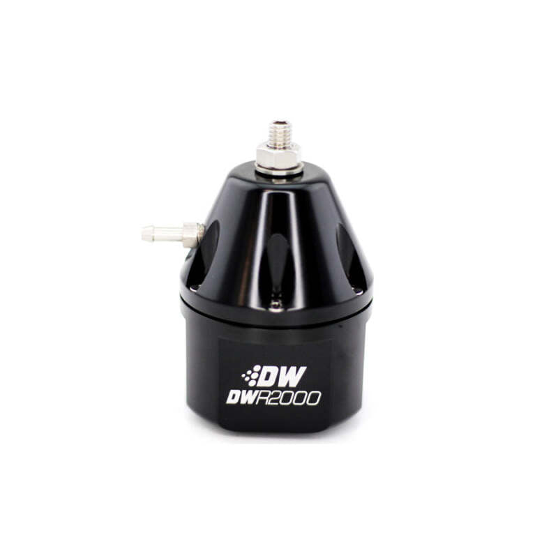 DeatschWerks DWR2000 Adjustable Fuel Pressure Regulator, Black - DWK6-2000-FRB