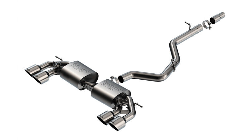 Borla 140729 S-Type Cat-Back Exhaust System for 2022-2026 Volkswagen Golf R MK8