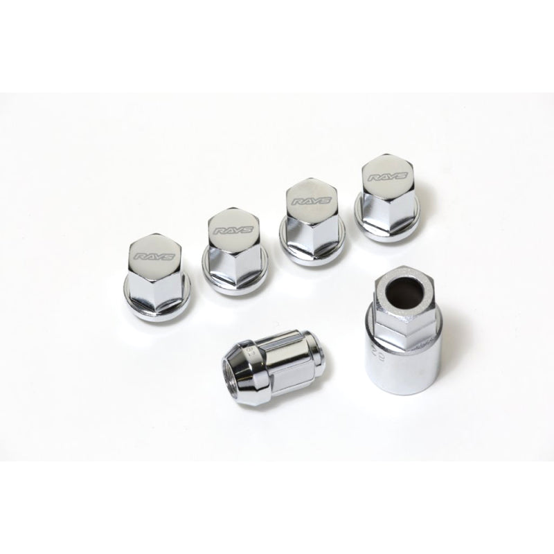 Rays rayW191415C 19 Hex Lock & Lug Nut Set M14x1.5 - Chrome