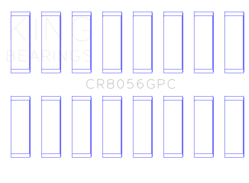 King Engine Bearings CR8056GPC Connecting Rod Bearing Set for Ford 6.7L Power Stroke V8 Diesel