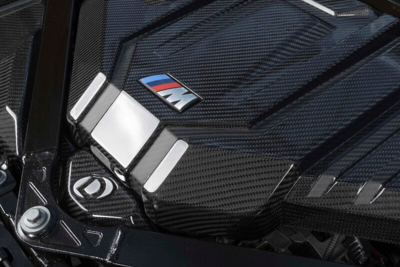 Dinan G80/G82/G87 Gloss Carbon Fiber Engine Cover with Matte Accents for BMW M2/M3/M4