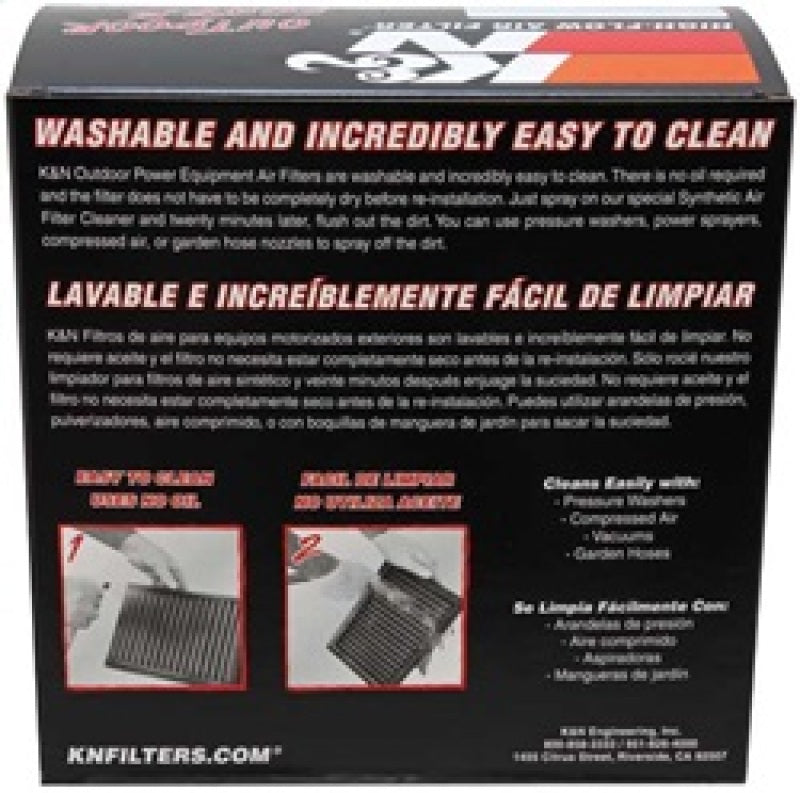 K&N Engineering E-4552 Universal Replacement Air Filter for Kubota, John Deere and Bobcat Applications