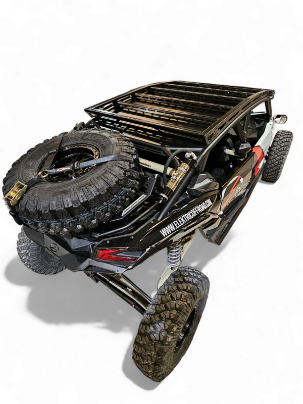 Elektric Offroad Tire Y Strap with Heavy-Duty Ratchet System - Fits Tires Up to 40 Inches
