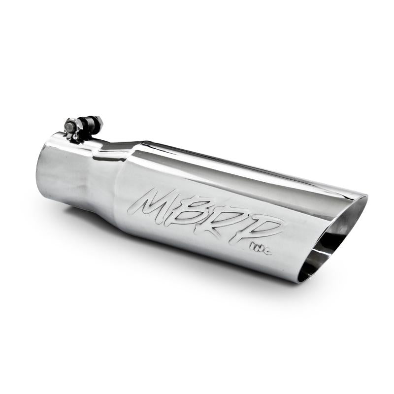 MBRP T5106 Armor Pro Dual-Wall Angled Exhaust Tip, 2.5-Inch Inlet, 3.5-Inch Outlet