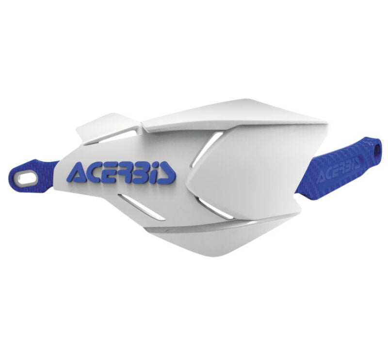 Acerbis X-Factor White and Blue Motorcycle Handguards - Part Number ACB2634661029