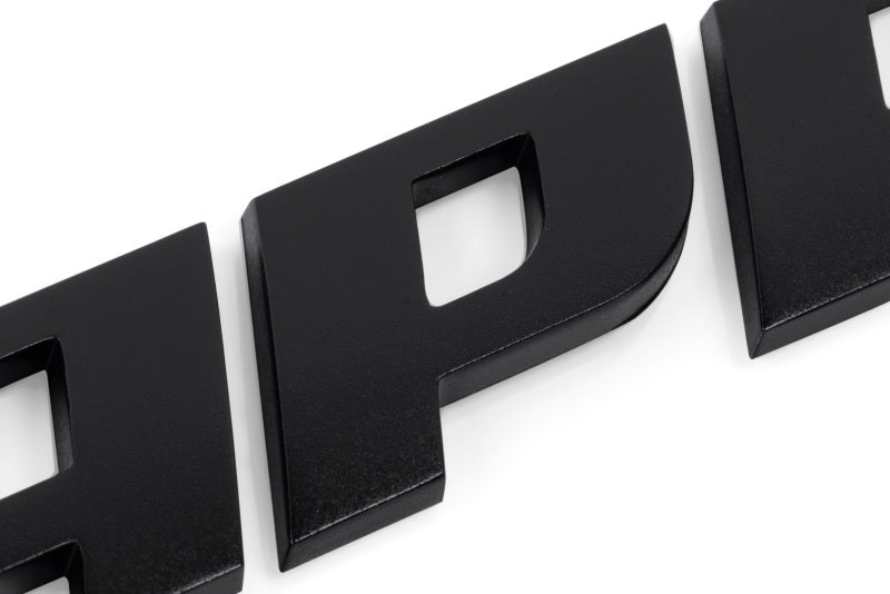 APR Satin Black Badge - 4.25 x 0.88 inches, OEM-Style 3D Domed Design
