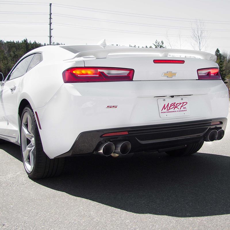 MBRP S7032409 Armor Plus Cat-Back Exhaust System for 2016-2021 Chevrolet Camaro SS 6.2L