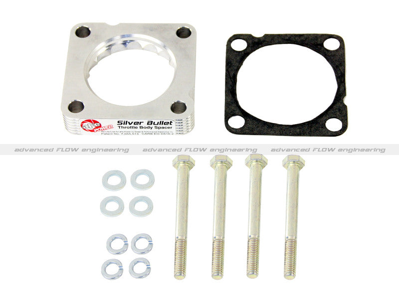 aFe Silver Bullet Throttle Body Spacer Kit for Honda Civic Si and Accord, Part Number 46-37001