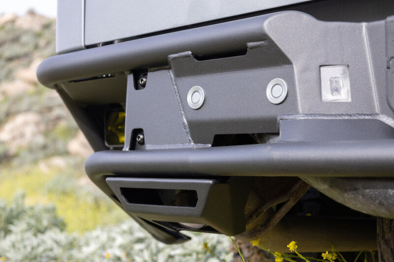 DV8 Offroad Tube Rear Bumper for 2019–2025 Chevy Silverado and GMC Sierra 1500, Part Number dveRBCS1-04