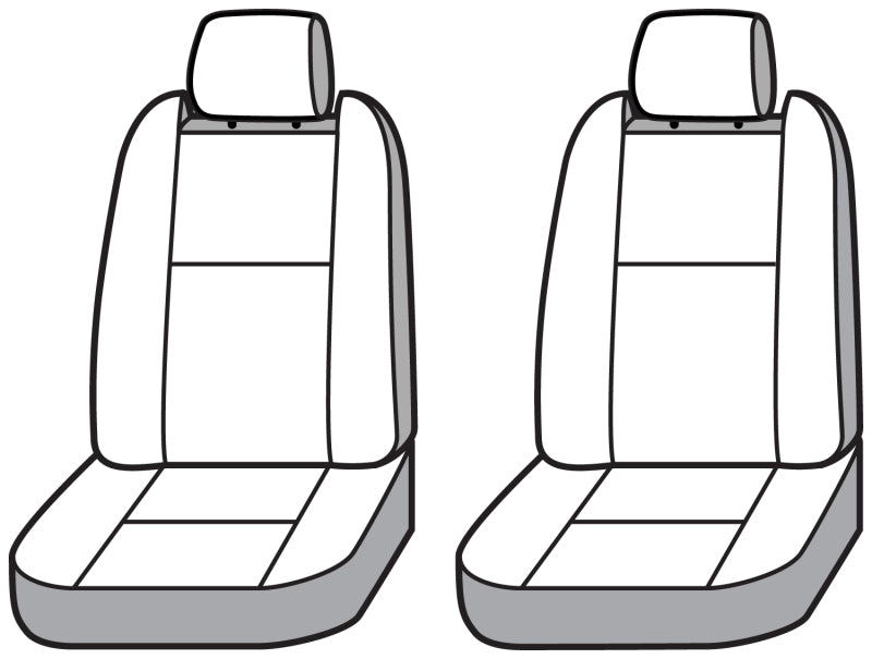 Covercraft 2024+ Toyota Corolla Cross Polycotton SeatSaver Custom Front Row Seat Covers - Charcoal