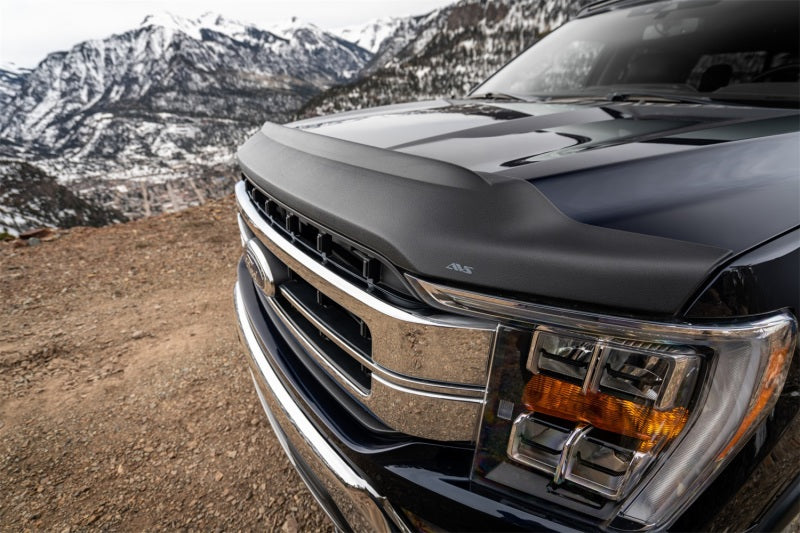 AVS 2021 Ford F-150 Aeroskin II Textured Low Profile Hood Shield - Black