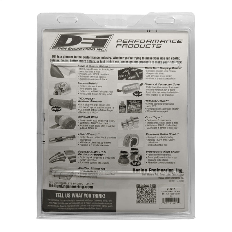 DEI Cool-Cover 14in w x 3ft - Air-Tube Cover Kit