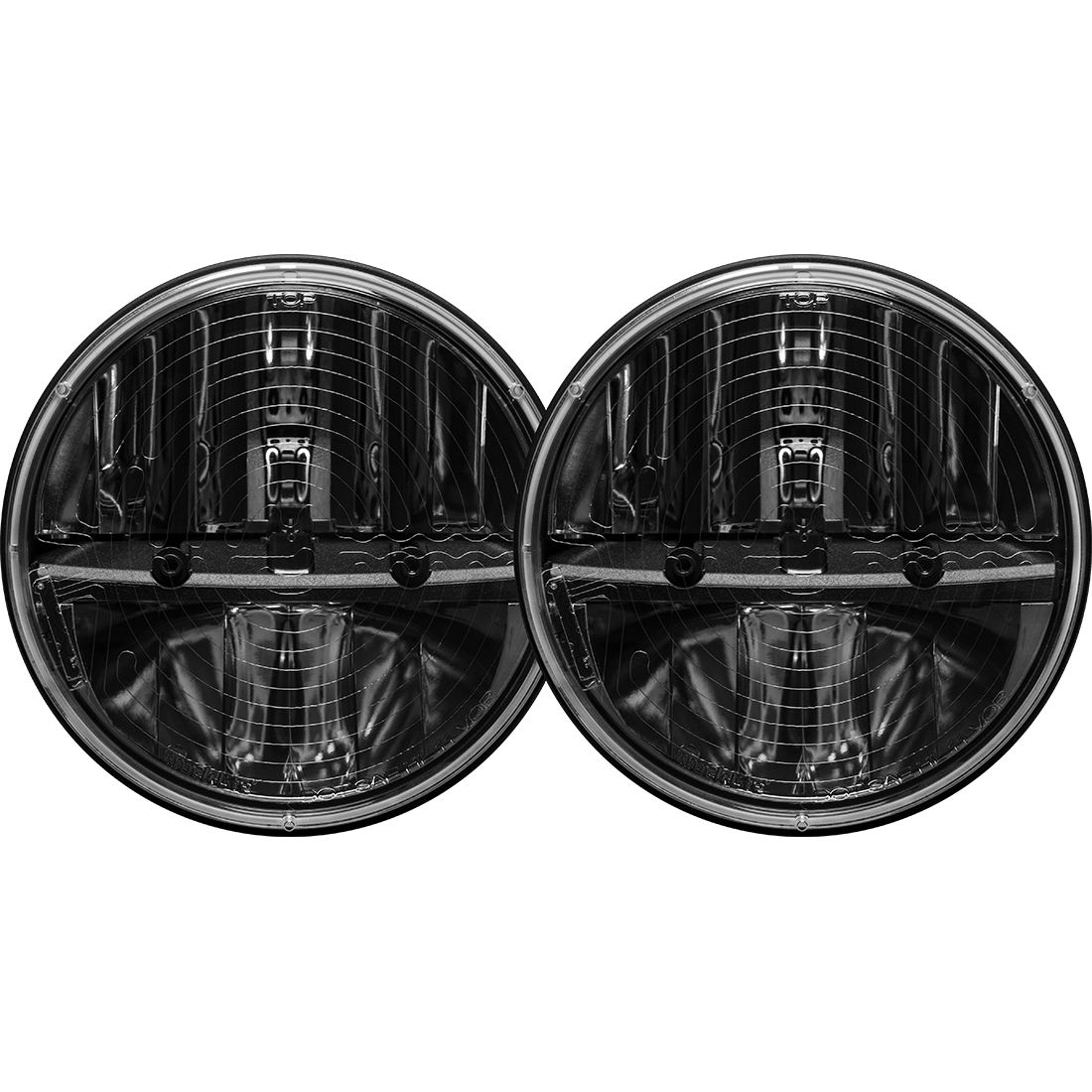 Rigid Industries - 55004 - Headlights - 7 Inch Round Heated Headlight With Pwm Adaptor Pair