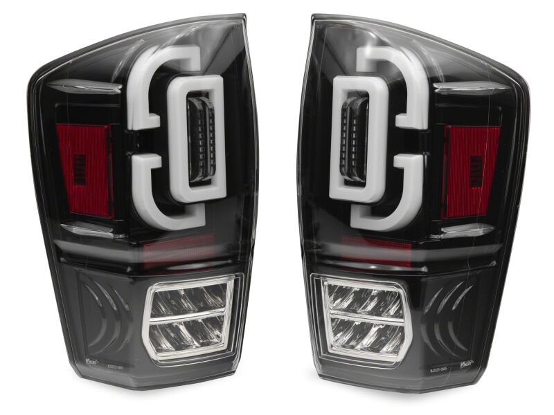 Raxiom 16-23 Toyota Tacoma XW Series Sequential LED Tail Lights with Black Housing and Clear Lens