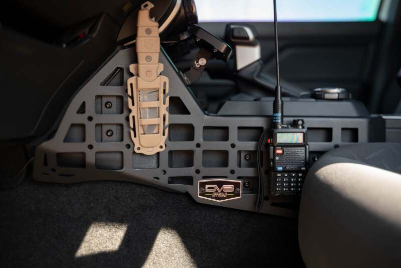 DV8 Offroad Center Console Molle Panels and Digital Device Mount for 2024-2025 Toyota Tacoma, Part Number dveCCT1-02