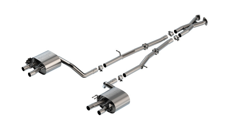 Borla S-Type Cat-Back Exhaust System for 2022-2023 Kia Stinger GT 3.3L V6 Turbo, Part Number 140936