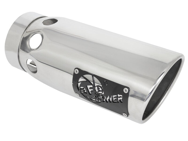 aFe Large Bore-HD 5-Inch DPF-Back Exhaust System with Polished Tip for 2020–2023 GM 6.6L Duramax L5P Diesel Trucks – 49-44125-P