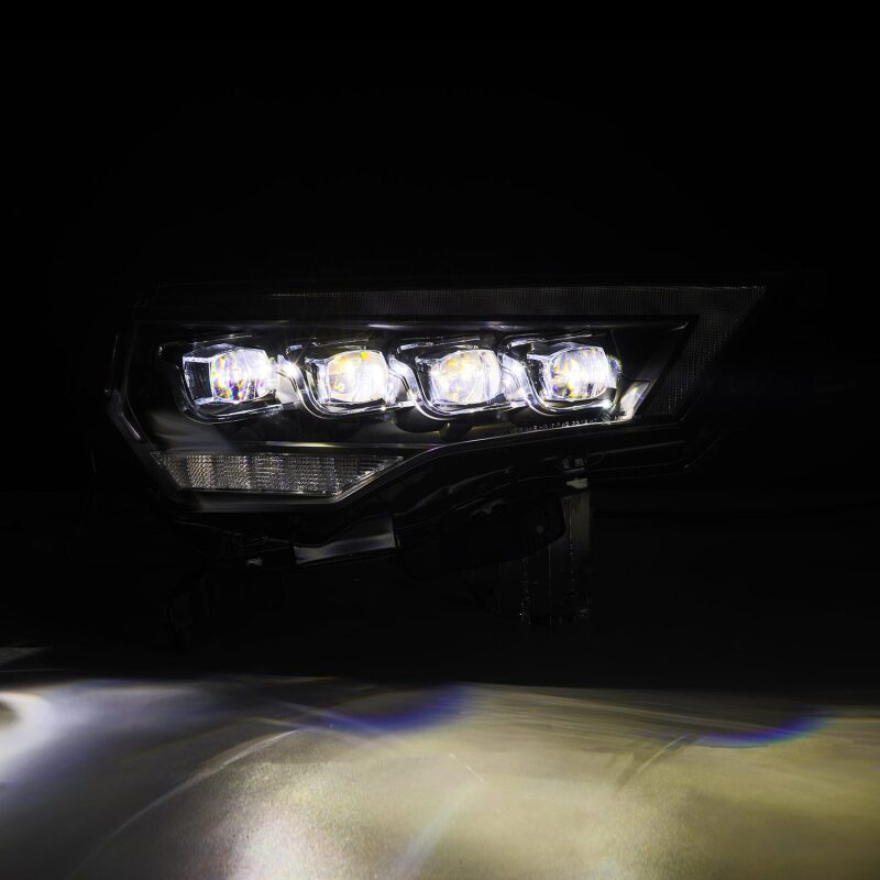 AlphaRex NOVA LED Projector Headlights for 2014–2022 Toyota 4Runner, Black Housing with Active Light, Sequential Signal and Switchback DRL – ARX880808
