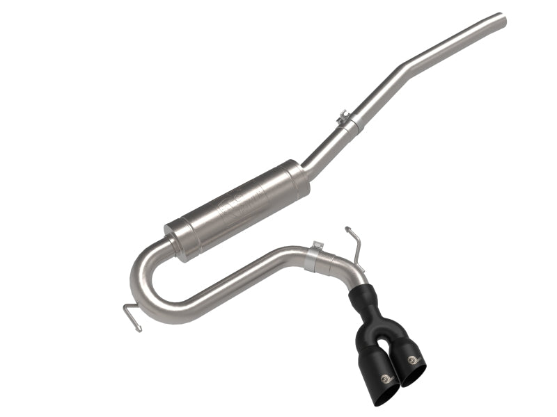 aFe Rebel Series Cat-Back Exhaust System with Black Tip, Part Number 49-33144-B, for Ford Maverick 2.0L AWD